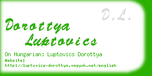 dorottya luptovics business card